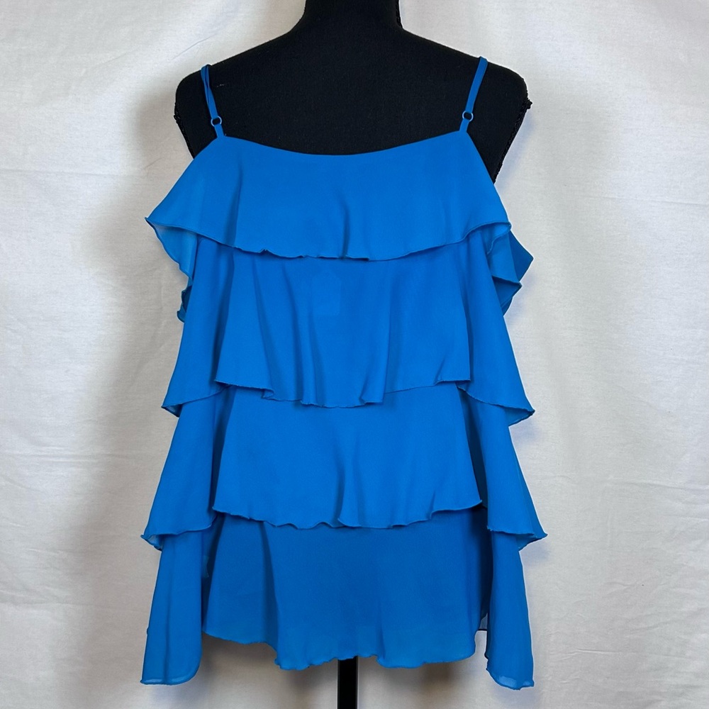 GAP Royal Blue Tiered Ruffle Camisole - Picture 3 of 6